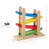 Play22 Wooden Car Ramps Race - 4 Level Toy Car Ramp Race Track Includes 4 Wooden Toy Cars - My First Baby Toys - Toddler Race Car Ramp Toy Set is A Great Gift for Boys and Girls - Original by Play22