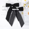2PCS Black Velvet Hair Bows Hair Clips 5" Big Fall Alligator Clips Hair Accessories for Women Girls Toddlers Kids