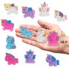 Cllayees 24 Pcs Squishy Toys, Unicorn Kawaii Mochi Squishies, Unicorn Party Favors Stress Relief Toys, Goodie Bags Christmas Birthday Gifts Classroom Prizes for Kids (Unicorn)