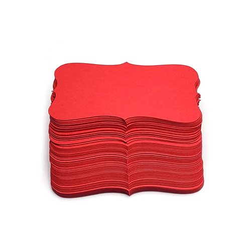 PPAPPAPPIYO 3.5x2 color index cards (100) Paper - Blank (red)