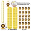 CiciBear 24 Pack Lion Necklace Party Favors with Mardi Gras Beads for Safari Jungle Animals Wild ONE Party Favors, Home Decorations, Festivals, Wedding, Birthday Celebrations