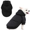 PETCARE Dog Hoodie Grey Winter Warm Dog Sweater Soft Fleece Hooded Sweatshirts with Pocket Puppy Sweaters Small Dog Clothes Chihuahua Yorkies French Bulldog Outfits Dog Cold Weather Clothes Coats