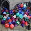 QMay DND Dice Set 10x7 (70 Pieces) Polyhedral Dice for Dungeons and Dragons D&D RPG MTG Role Playing Games with 1 Drawstring Bag