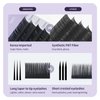 ANNAFRIS 16 Rows Volume Classic Eyelash Extension 0.07 D Curl 10mm Matte Black Individual False Eye Lashes Extension Salon Use Natural Soft Fake eyelashes supplies (0.07 D, 10mm)