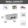 Morezi Dog toy baskets pet toy basket storage in small shallow stuff bin - Perfect for collect puppy toys, cat toy, grooming stuff, diapers, bed, for Bathroom, Playroom, Closet, Home - Grey