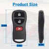 Key Fob Keyless Entry Remote Compatible with Nissan Xterra Titan Armada Frontier Quest Sentra Murano Pathfinder Sentra Versa/ Infiniti FX35 FX45 QX4 3 Buttons Car Key KBRASTU15 (2 Packs)