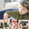 AMOR PRESENT 307 PCS Army Men Military Playset, Army Toys Soldier Playset Plastic Toy Soldiers Figures and Accessories with Vehicles, Aircraft, Tanks, Missiles