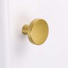 goldenwarm Brushed Brass Cabinet Knobs Solid Gold Dresser Knobs - LS5310YW Modern Drawer Knobs Kitchen Cupboard Hardware Bathroom Cabinet Hardware, 10 Pack