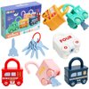 GKDOMS Montessori Learning Toys Sorting & Matching Locks and Keys Toddlers Sensory Car Activity Fine Motor Toy, Birthday New Year Valentine's Gifts for Kids Age 2-5 Years, Back to School