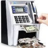 2024 Upgraded ATM Saving Piggy Bank for Real Money for Kids Adults Personal ATM Savings Bank Machine with Card, Password Login, Coin Recognition, Bill Feeder, Balance Calculator, Electronic Safe Box