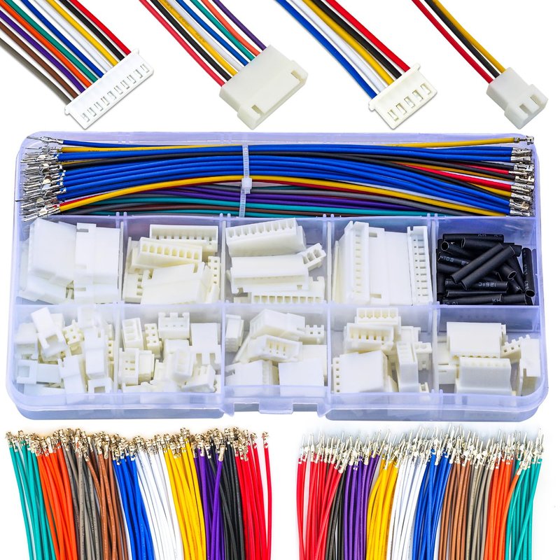 Kidisoii JST Connector Kit 2.5mm Pitch JST-XH 2.54 Male Female ...