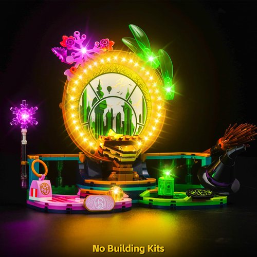 BrickBling LED Lighting Kit Compatible with Lego Wicked Elphaba & Glinda Figures, Creative Light Compatible with Lego 75682-No Building Kit