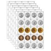 MUDOR 200 Pocket Coin Pages for Collectors, Standard 9-Hole Coin Collection Pages fit Most Binder, Coin Collecting Supplies, 10 Sheets Coin Sleeves for Coin, Stamp, Badges etc (20 Pocket -10 Sheets)