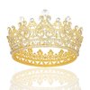 BAHABY Gold Crown Cake Topper for Wedding Birthday Baby Shower Party Favors