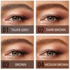 Erinde Waterproof Tinted Brow Gel, Long-lasting Eyebrow Shaping Makeup Gel, Liquid Thickening Brow Mascara, Smudge-Resistant, Flake-Resistant, Volumizing Enhance Brow Mascara, 02 Dark Brown