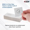 BCW Paper Coin Flips for Quarter 100 Pack | Crystal Clear Archival Polypropylene Windows, Ideal for 20-Pocket Binder Pages & Storage Boxes | 2x2 Coin Flips Coin Collection Supplies | Quarter Holders…