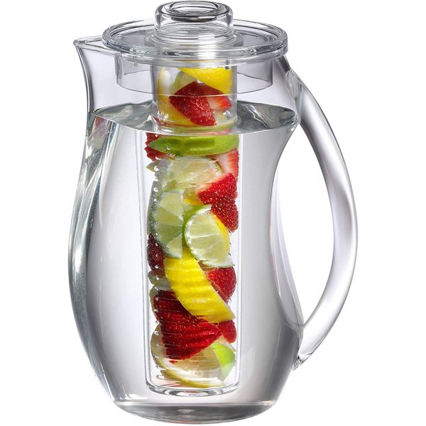 Prodyne Fruit Infusion Flavor Pitcher, Clear, 93 oz.