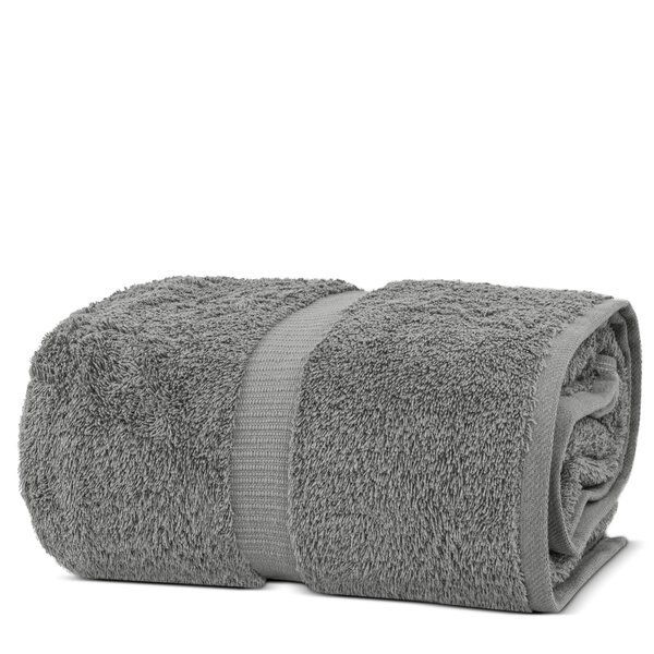 Chakir Turkish Linens 100% Cotton Premium Turkish Towels for Bathroom | 35'' x 70'' (1-Piece Bath Sheet, Gray)