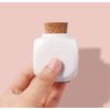 Porcelain Material Nail Art Acrylic Glass Dappen Dish Powder Liquid Bowl Holder Container With Soft Wooden Lid Nail Art Accessories (white)