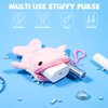 Niceup 12PCS Cute Whale Shark Goodie Bag Favors Small Stuffed Animal Coin Purse Keychain Plush Kids Pouch Bag with Zippe for Summer Ocean Under the Sea Party Favors Toddler Classroom Gifts