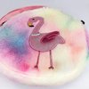 Elesa Miracle Little Girl Plush Purse Handbag Kids Necklace Pretend Play Toy Playset Jewelry Crossbody Purse for Children Toddler Baby Girls, Flamingo