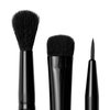 e.l.f. No Budge Brush Trio, 3-Piece Eyeshadow Brush Set For Applying & Blending Color, Use With The No Budge Cream Eyeshadows, Vegan & Cruelty-Free