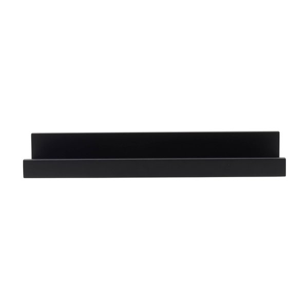 MELANNCO Floating MDF Photo Ledge for Bedroom, Living Room, Bathroom, Kitchen, Nursery, Set of 2, 14-Inch, Black