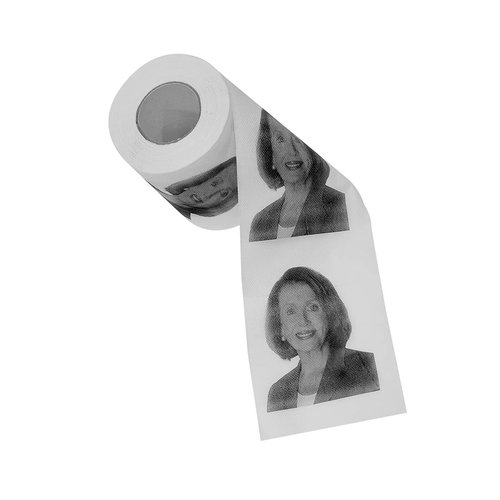 Treasure Gurus Funny Nancy Pelosi Toilet Paper Roll Novelty TP Party Supply Political Gag Gift Prank Practical Joke