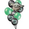 Baby Yoda Themed Happy Birthday Party Balloons Kit, Latex & Foil Balloons with The Child , 19 Balloon set, Perfect for Birthday days, garland, favors & Mandalorian Decorations or Star Wars Supplies