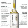 Gemelle Organic Anti-Aging Face Oil - Moisturize, Repair, Vit C,E&A, Gua Sha - Bakuchiol, Centella Asiatica, Sea Buckthorn, Squalane and more! Non-Greasy, Absorbent 1 Fl oz