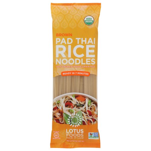 LOTUS FOODS Organic Brown Rice Pad Thai Noodles, 8 OZ