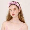 TOBATOBA Knotted Bow Headbands for Women Fashion Knot Headband Wide Headbands for Women Diademas Para Mujer De Moda Elastic Headbands Solid Cute Hair Band for Women Girls Hair Accessories