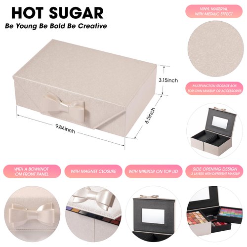 Hot Sugar Girls Makeup Kit for Teenagers, Beginner Makeup Gift Set for Women Full Makeup Kit (WHITE)