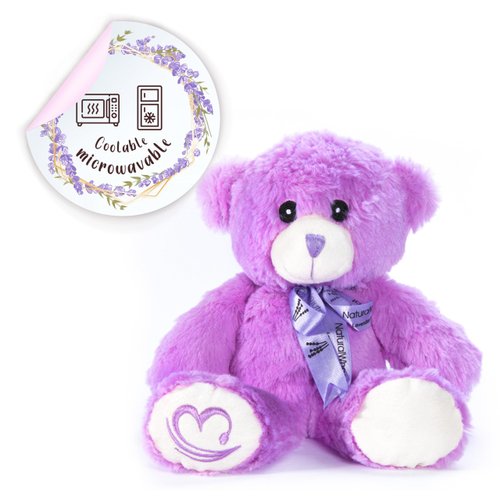 Microwavable Stuffed Animal, Lavender Stuffed Animals for Anxiety, Microwave Heating Pad for Bedtime, Cuddle Gifts for Women, Teens, Girls and Boys