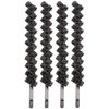 Uonlytech Hair Clips, 1 Set 2 Pairs Rhinestone Hair Barrette Pins Clear Crystal Hair Bobby Pin Accessories for Women - Black, Size 6x0.7cm, 4 Pieces