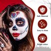 Face Body Paint Set, Halloween Makeup, 6 Colors Face Body Paint + Washable Fake Blood + White Cream Makeup, Face Paint SFX Makeup Kit, Face Painting Kit for Halloween Zombie Skeleton Cosplay Clown