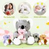 OUOZZZ Koala Stuffed Animals with Babies Inside 12" Koala Plush Toys with 4 Babies Koala - Gift Present Toys for Girls Boys Kids Toddler