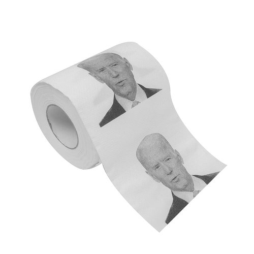 Treasure Gurus Novelty President Joe Biden Toilet Paper Roll Funny TP Party Supply Political Gag Gift Prank Practical Joke