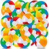 Vellibring 24 Pack 12" Summer Inflatable Beach Balls Bulk Rainbow Swimming Pool Water Games Toys for Kids Summer Party Supplies Decorations
