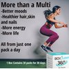 BoxJump Daily Multivitamin Packs for Women - Packed with All Essential Minerals and Vitamins for Women - Boost Energy, Increase Endurance, Aid Immune Support - Vitamin D, C, E, A, B12+ (30-Day) 360