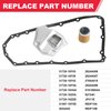 Transmission Filter Oil Pan Gasket Kit Fits for Nissan Altima Rogue Sentra NV200 Dodge Caliber Jeep Mitsubishi Replaces# 31728-1XF02 31728-1XF03 5191890AA Transmission Valve Pan Gasket Oil Strainer