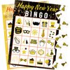 New Year Bingo Game for Kids 24 Players Holiday Party Game Supplies New Years Eve Party Supplies