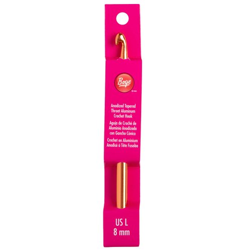 Boye 332621800LM Crochet Hook, 6" ,Rose gold