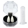 Crumya Vampire Fangs 0.75 Inches, Perfect for Halloween Costumes, Can Help You Get Into The Party Spirit. A Light UP Version of Box Shaped Bentures.