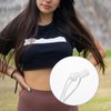 2pcs Crop Bands, Adjustable Clothing Tuck Bands Clothes Tuck Tools Stretchy Elastic Ropes Waist Belts for Shortening Tucking Crop Top Strap Tee Shirt (White Medium)