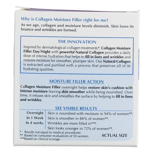 L'Oreal Paris Skin Expertise Collagen Moisture Filler Daily Moisturizer Day/Night Cream 1.7 oz (Pack of 4)