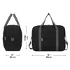For Spirit Airlines Personal Item Bag 18x14x8 Foldable Travel Duffel Bag Tote Duffle Carry on Luggage for Women and Men 30L(Black (With Shoulder Strap))