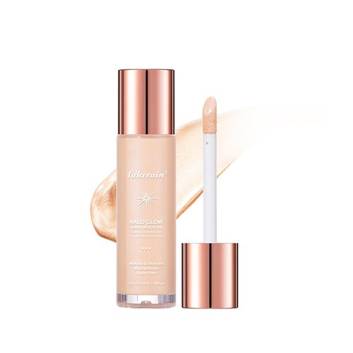 Liquid Highlighter Stick,Multi-Use Contour Liquid Face Filter Makeup for All Skin Tones,Moisturizing Lightweight Liquid Luminizer,Natural Silky Smooth Glossy Face Highlighter Makeup-1.06 fl oz