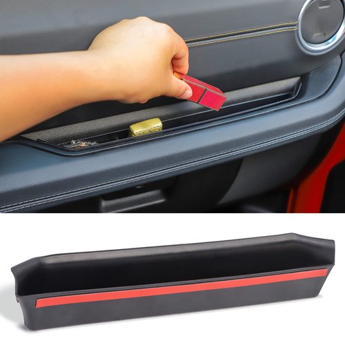 Savadicar Grab Bar Tray Compatible with 2024 2025 Jeep Wrangler (JL) and Jeep Gladiator (JT), Passenger Side GrabTray Storage Organizer, Interior Accessories, Black (Patent Authorization)