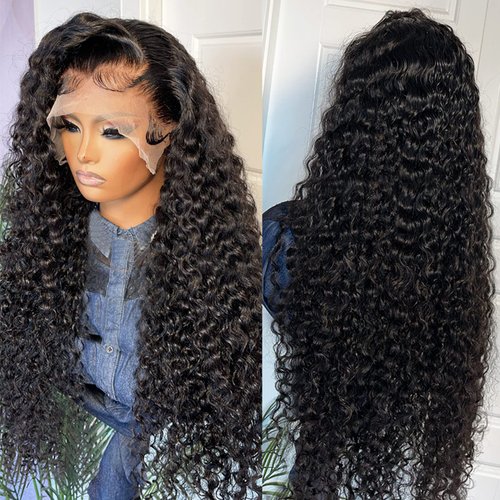 YMS 13x4 Lace Front Wigs Human Hair Pre Plucked Curly Brazilian Human Hair Lace Front Wigs 150% Density Human Hair Wigs for Black Women (10 inch, 13x4 Lace Front Wig)
